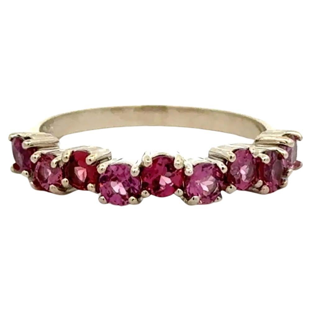 Vintage Rubellit Turmalin Gold Band Ring