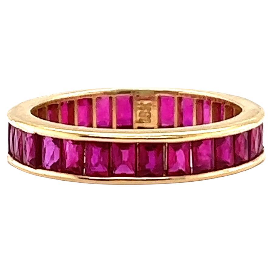 Antique ruby shop eternity ring