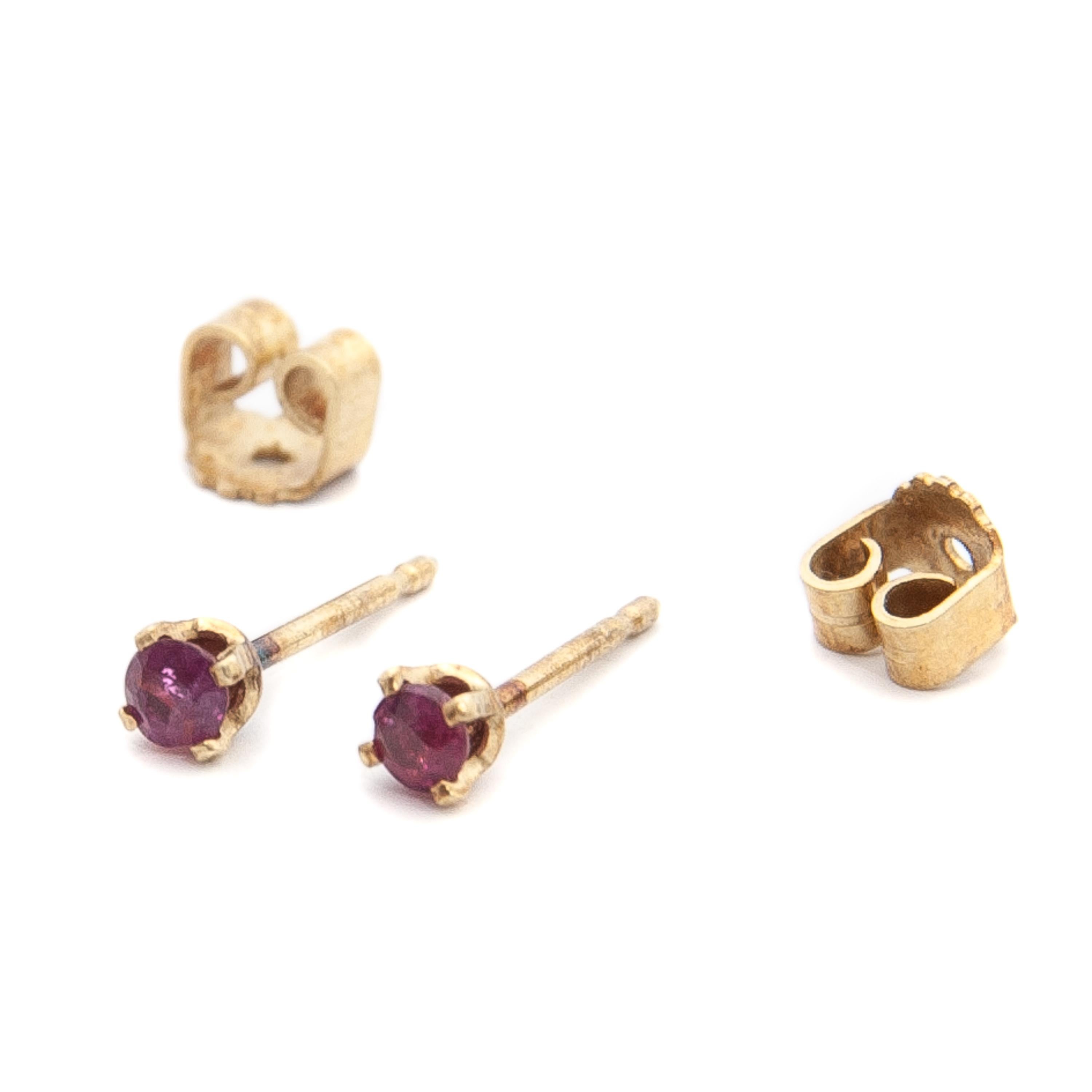 victorian ruby earrings