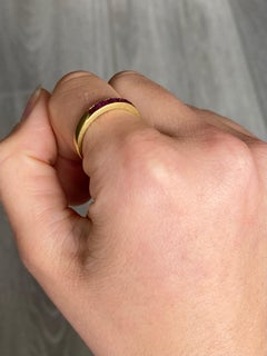 Vintage Ruby and 18 Carat Gold 1/3 Eternity Band