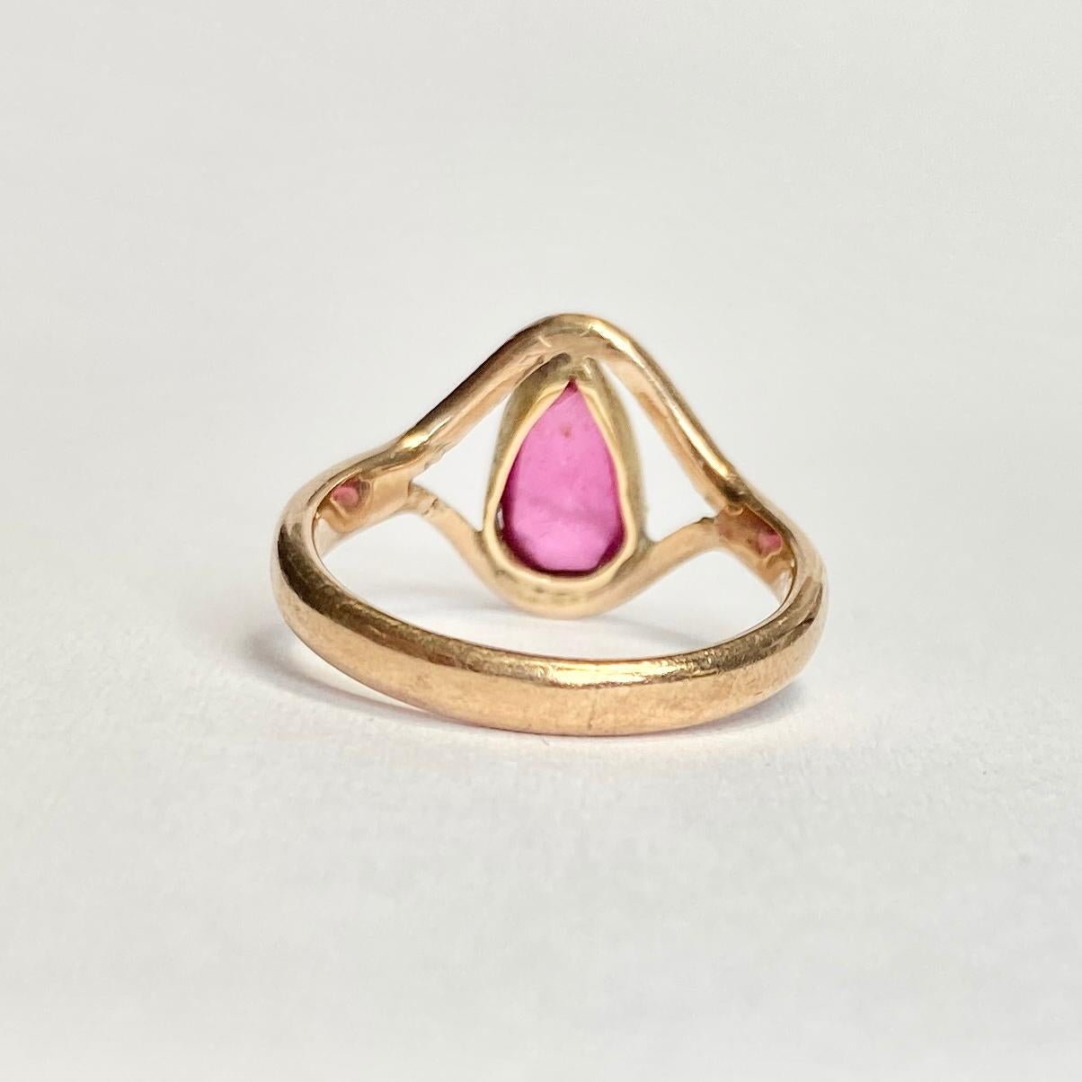 vintage ruby band ring