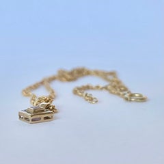 Vintage Ruby and Diamond 9 Carat Gold Necklace and Pendant
