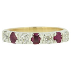 Used Ruby and Diamond Band Ring