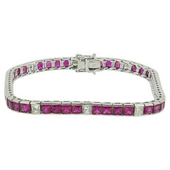 Vintage Ruby and Diamond Bracelet