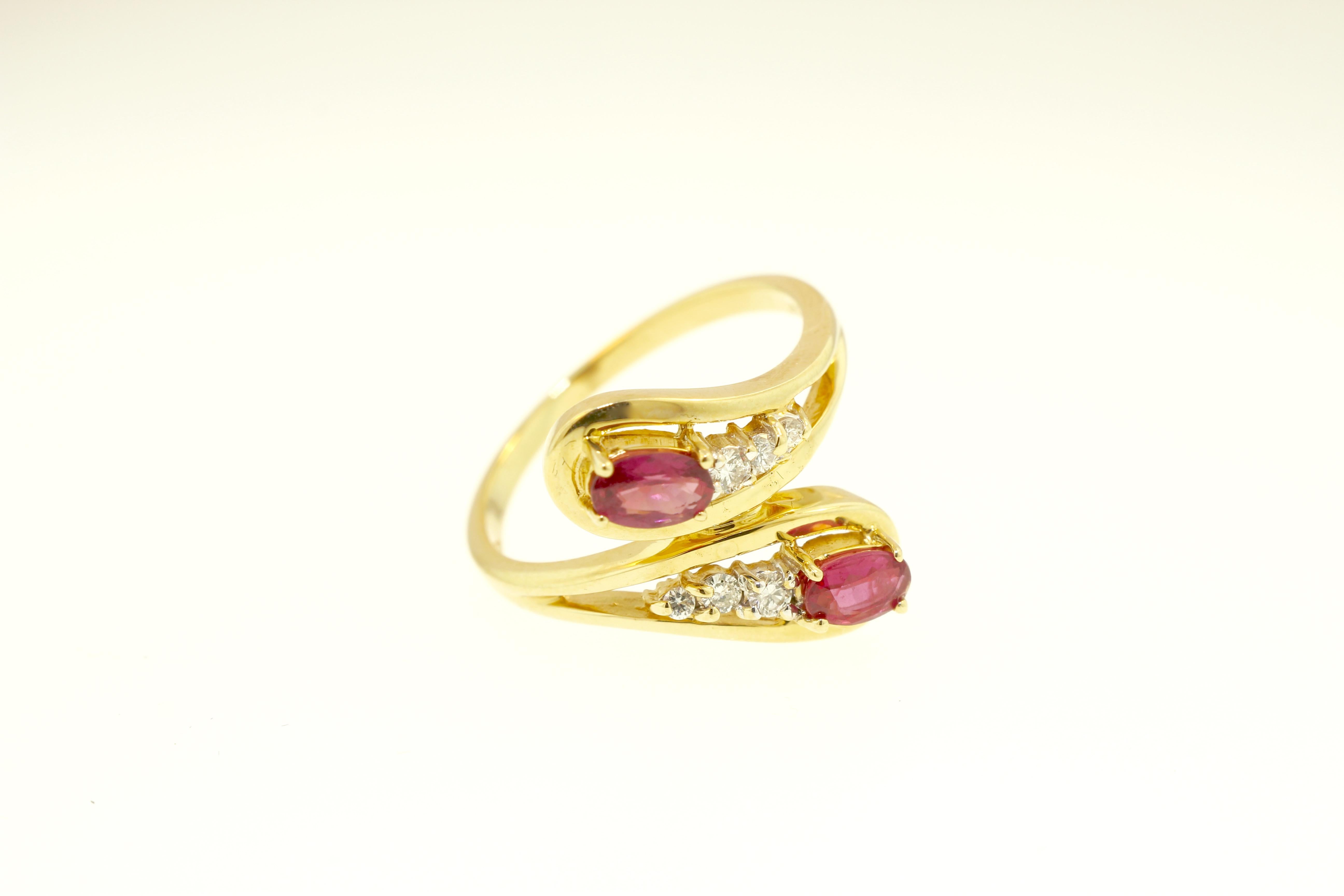vintage ruby and diamond ring