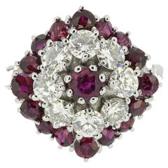 Vintage Kleidring mit Rubin und Diamant