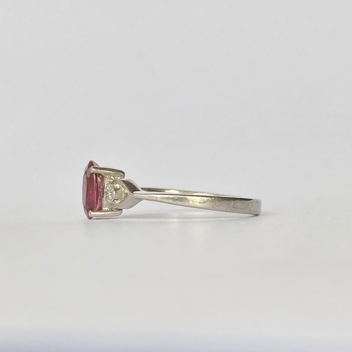 vintage ruby solitaire ring