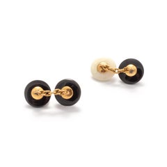 Vintage Ruby and Gold Cufflinks
