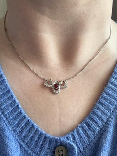 Vintage Ruby & Diamond Necklace