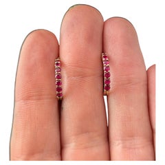 Boucles d'oreilles - Rubis