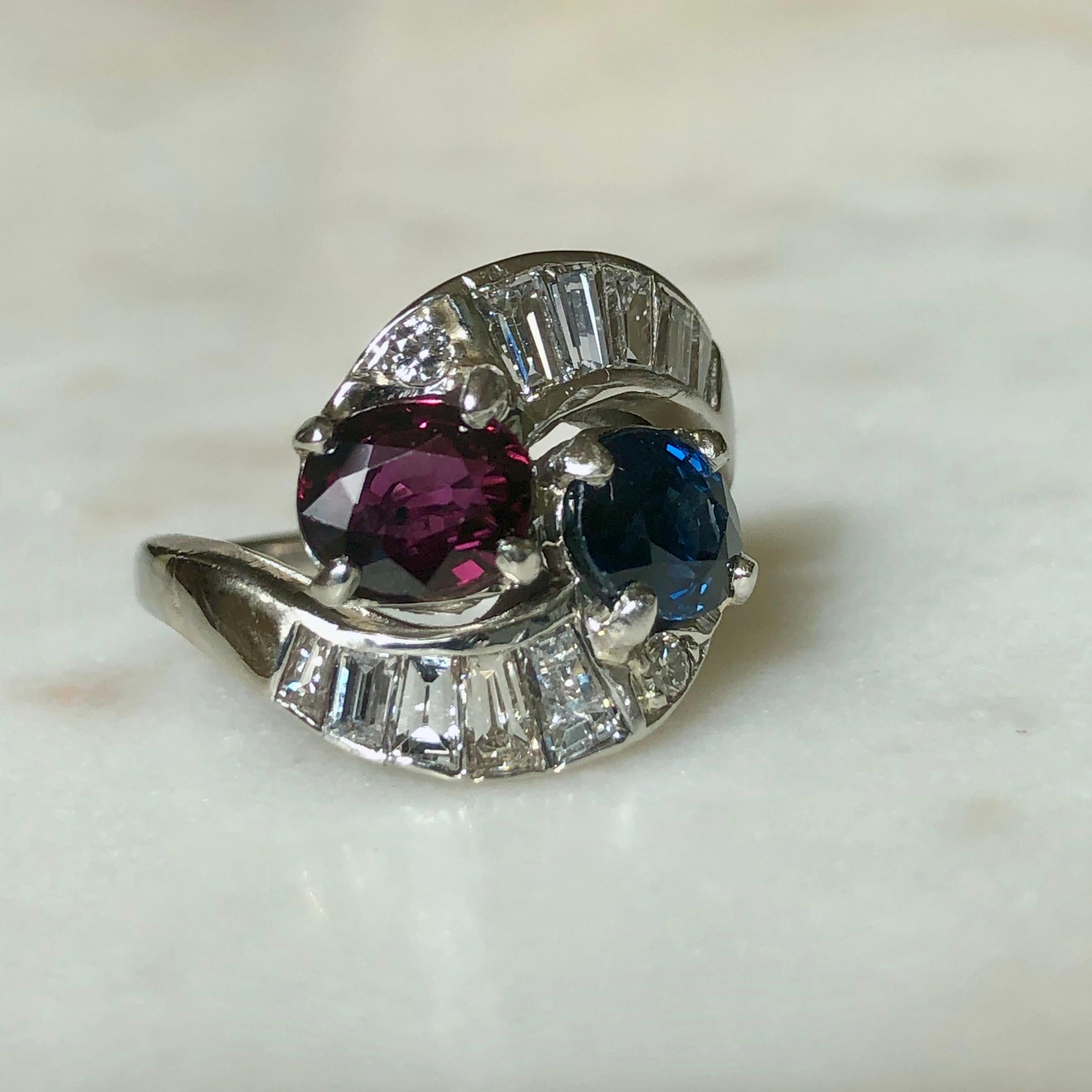 sapphire and ruby engagement ring