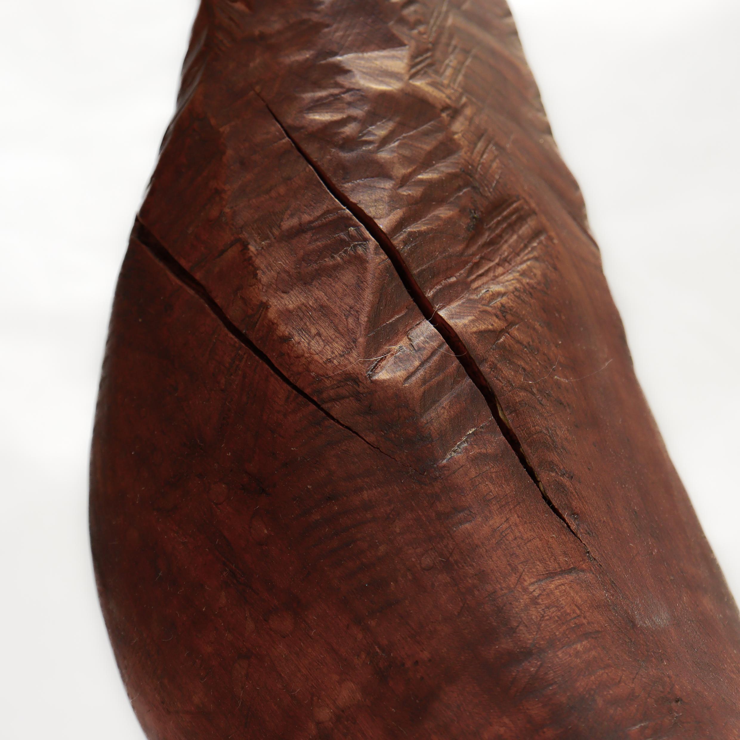 Vintage Rudolph Condon Figural Wood & Wrought Iron Folk Art Bird Sculpture For Sale 10