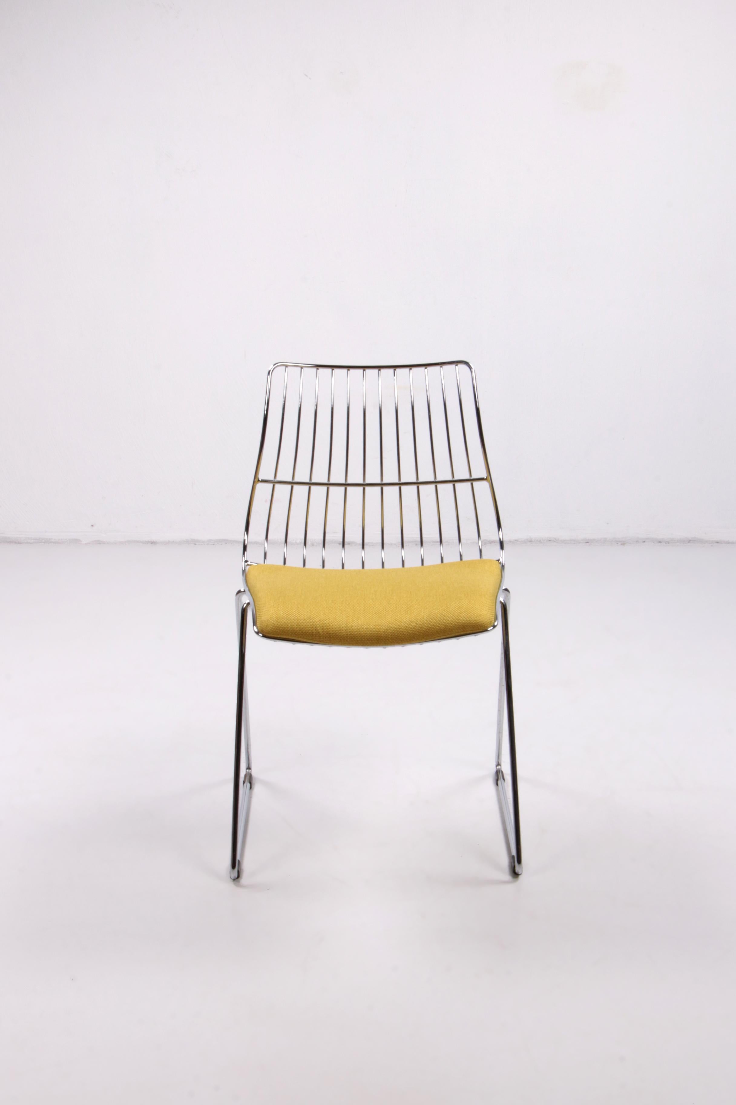 Mid-Century Modern Chaises de salle à manger vintage Rudy Verelst pour Novalux set 6, Belgique