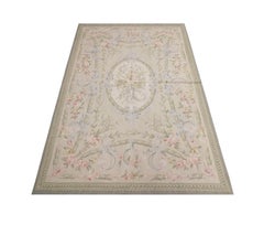 Vintage Rug Aubusson Style Living Room Rug Handmade Carpet Tapestry
