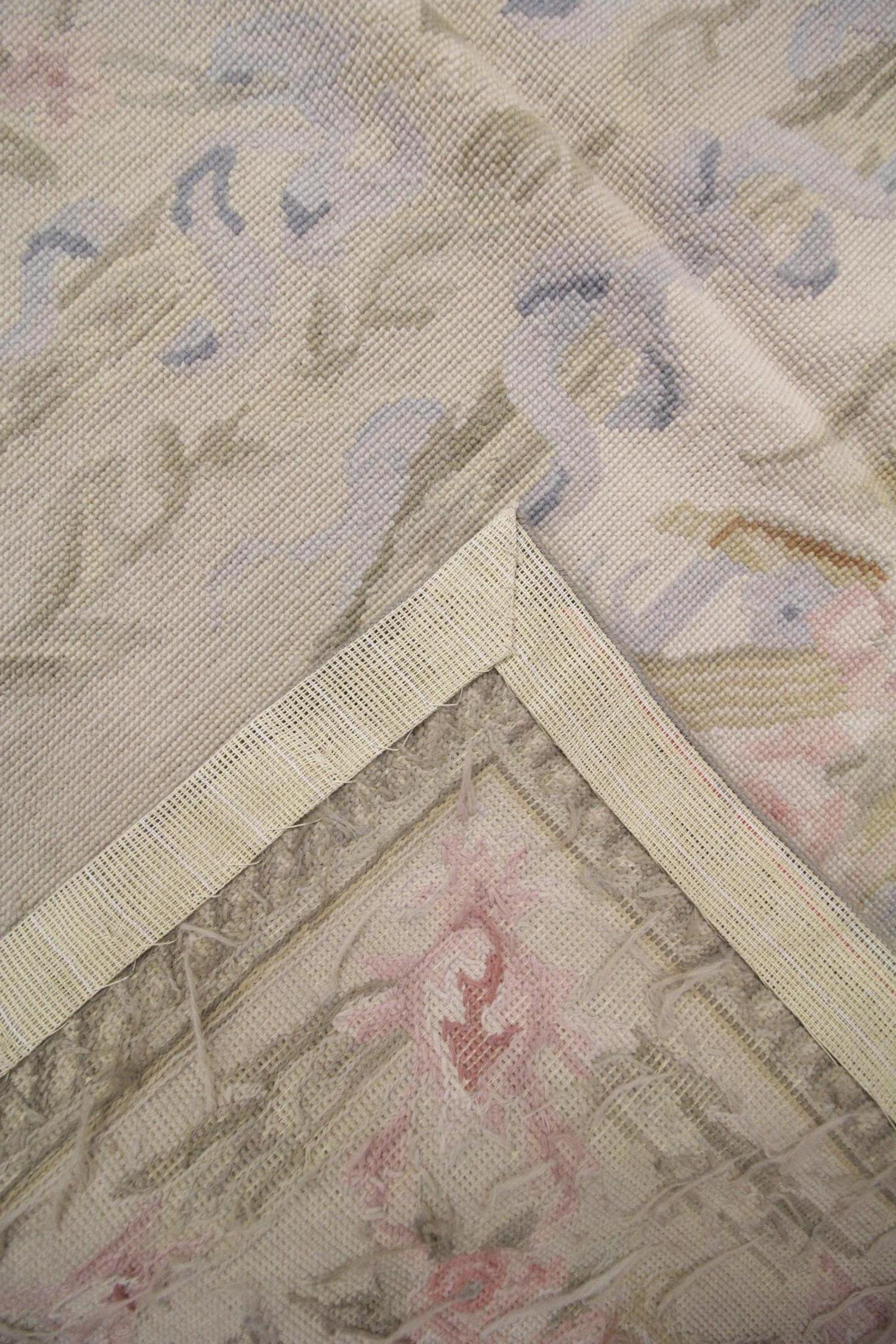 Vintage Rug Aubusson Style Living Room Rug Handmade Carpet Tapestry 2
