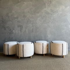 Alfombra Vintage Bailey Otomanos en Crema y Raya Marrón