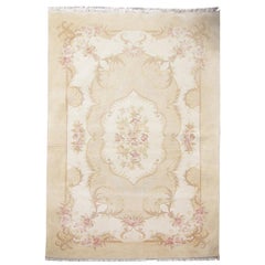 Orientalische Teppichteppiche im Art-déco-Stil in Creme, zum Verkauf