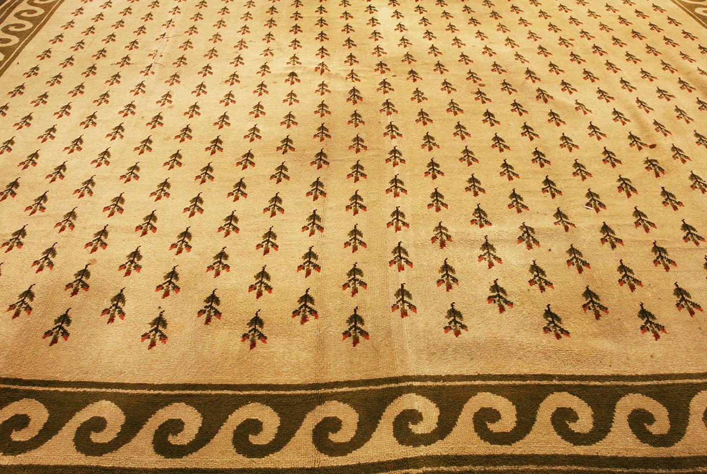 Hand-Knotted Vintage Rug German Tetex For Sale