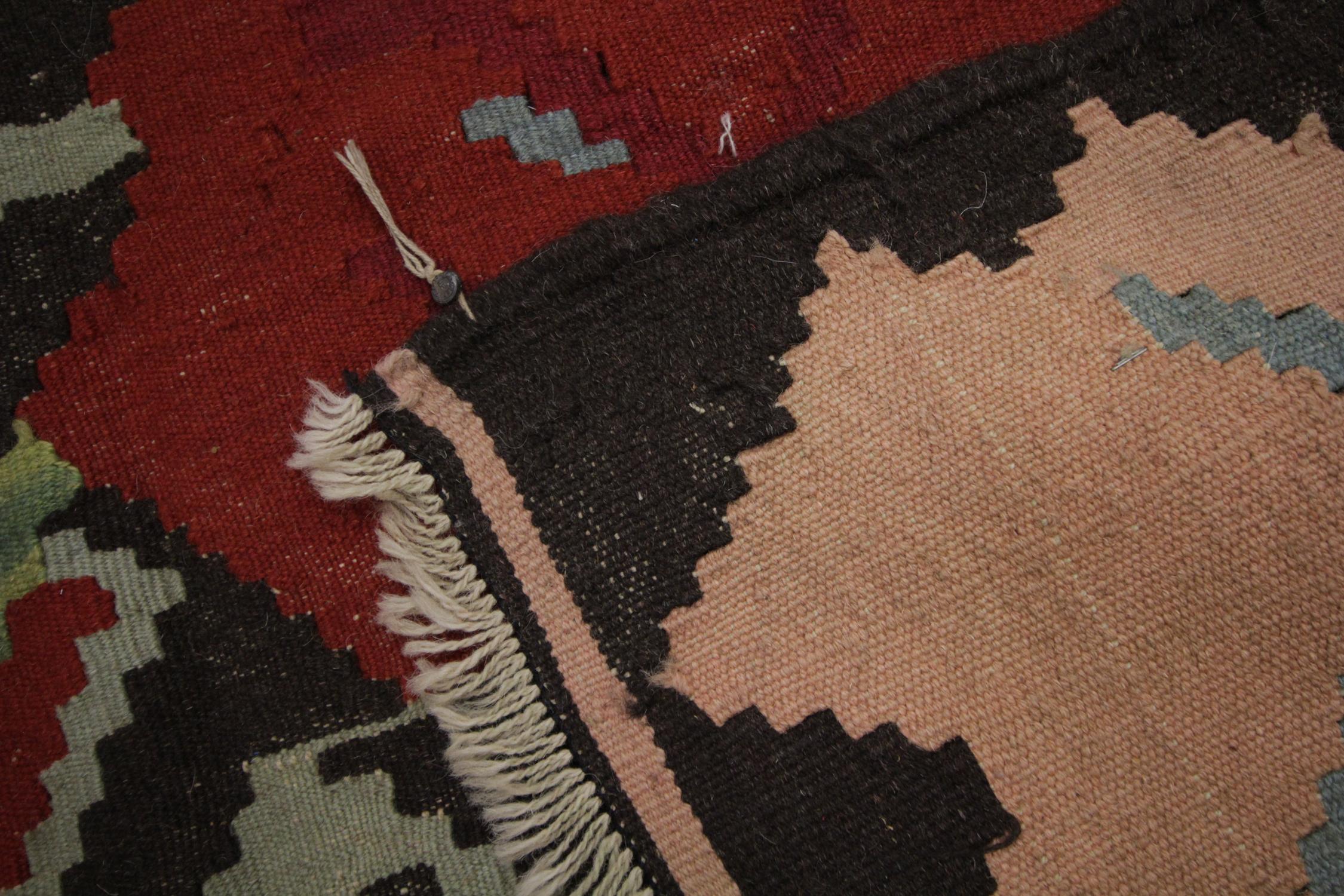 Vintage Rug Handmade Carpet Oriental Moldovan Kilim Rug 1