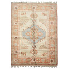 Vintage Rug Handmade Carpet, Turkish Rug Milas Rustic Living Room Rugs for Sale