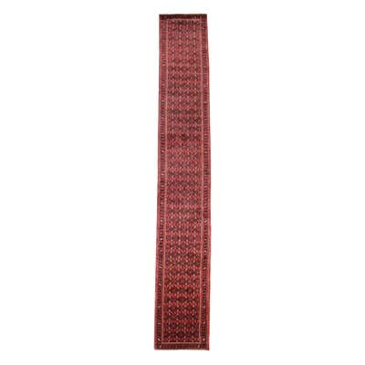 Long Handmade Carpet Runner Vintage Indian Rug Runner Floral Wool Stair ...