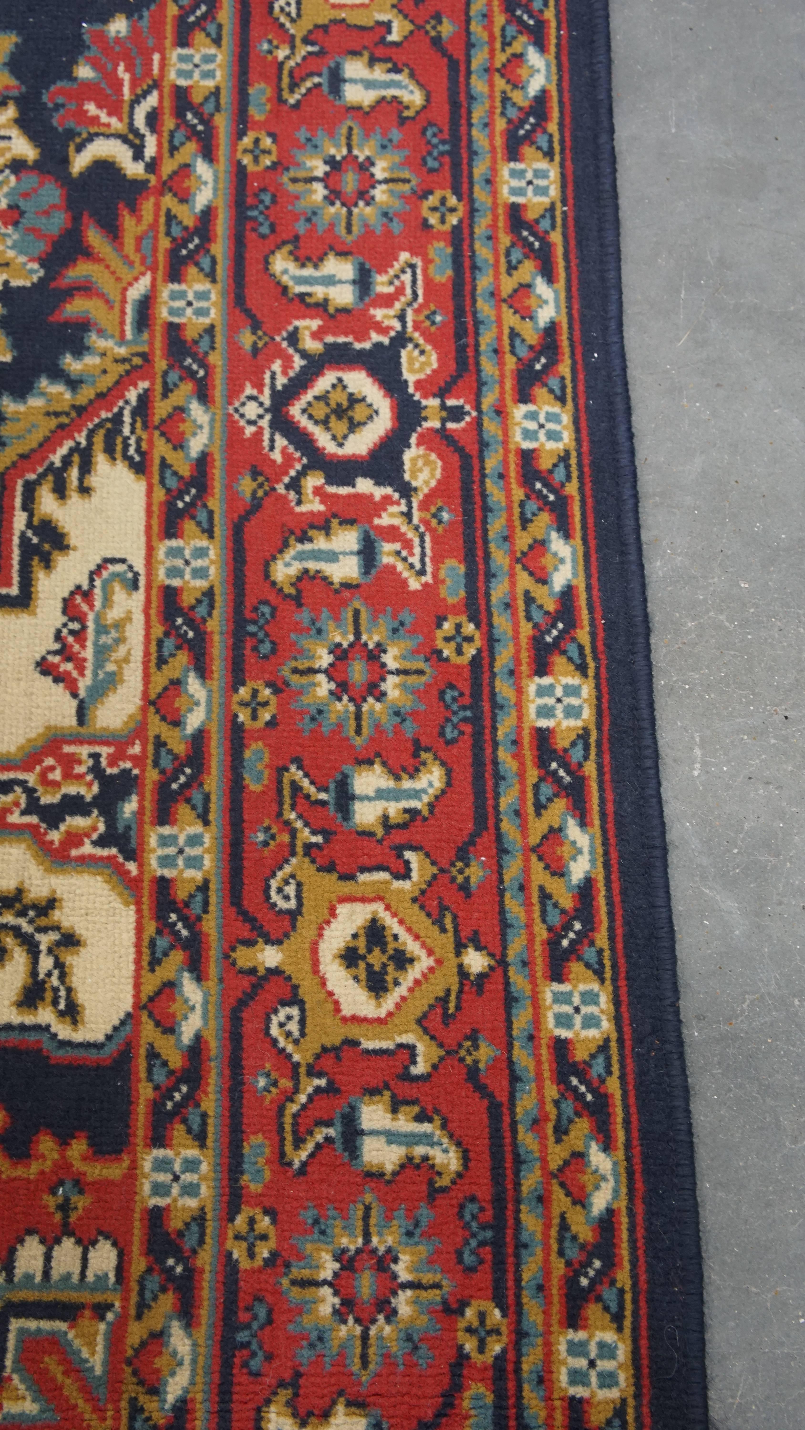 20th Century Vintage Rug in Red and Dark Blue – 236x170 cm For Sale