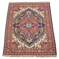 Vintage Rug in Red and Dark Blue – 236x170 cm