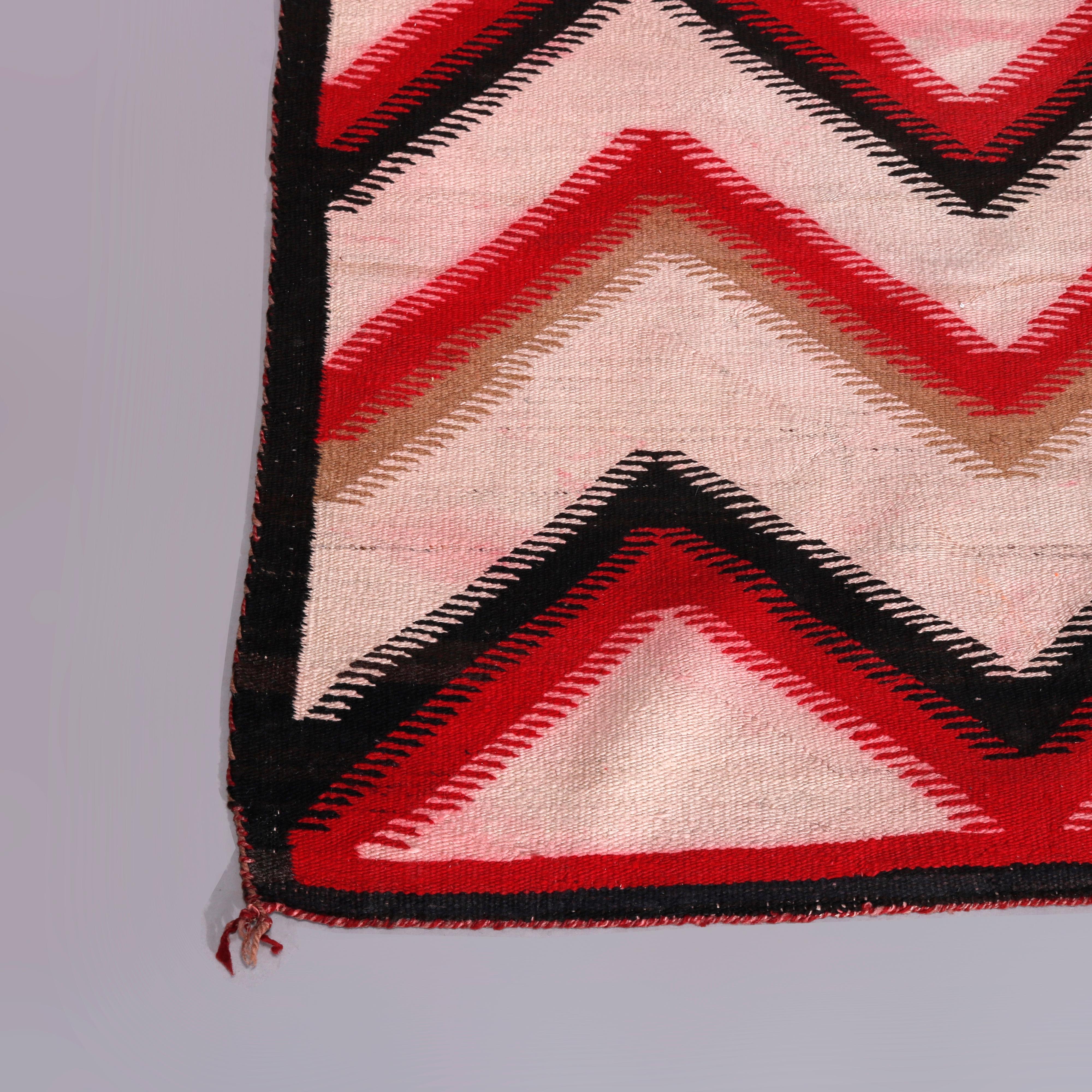 Wool Vintage Rug in the Manner of Ganado Navajo Weaving, 20th Century