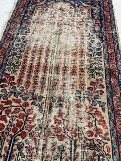 Vintage Rug Pictorial Beauty with Giraffe Motifs, c.1950's