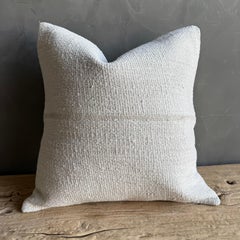 Vintage Rug Pillow Cover with Original Seams