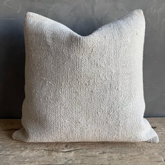 Funda de cojín de alfombra vintage con costuras originales