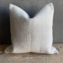 Funda de cojín de alfombra vintage con costuras originales