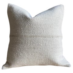 Vintage Rug Pillow Cover with Original Seams