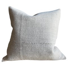 Vintage Rug Pillow Cover with Original Seams