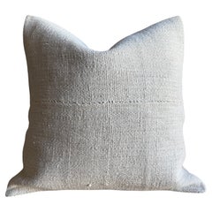 Vintage Rug Pillow Cover with Original Seams