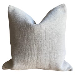 Funda de cojín de alfombra vintage con costuras originales