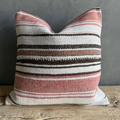Alfombra vintage Funda de cojín con rayas