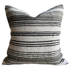 Taie d'oreiller à rayures pour tapis vintage