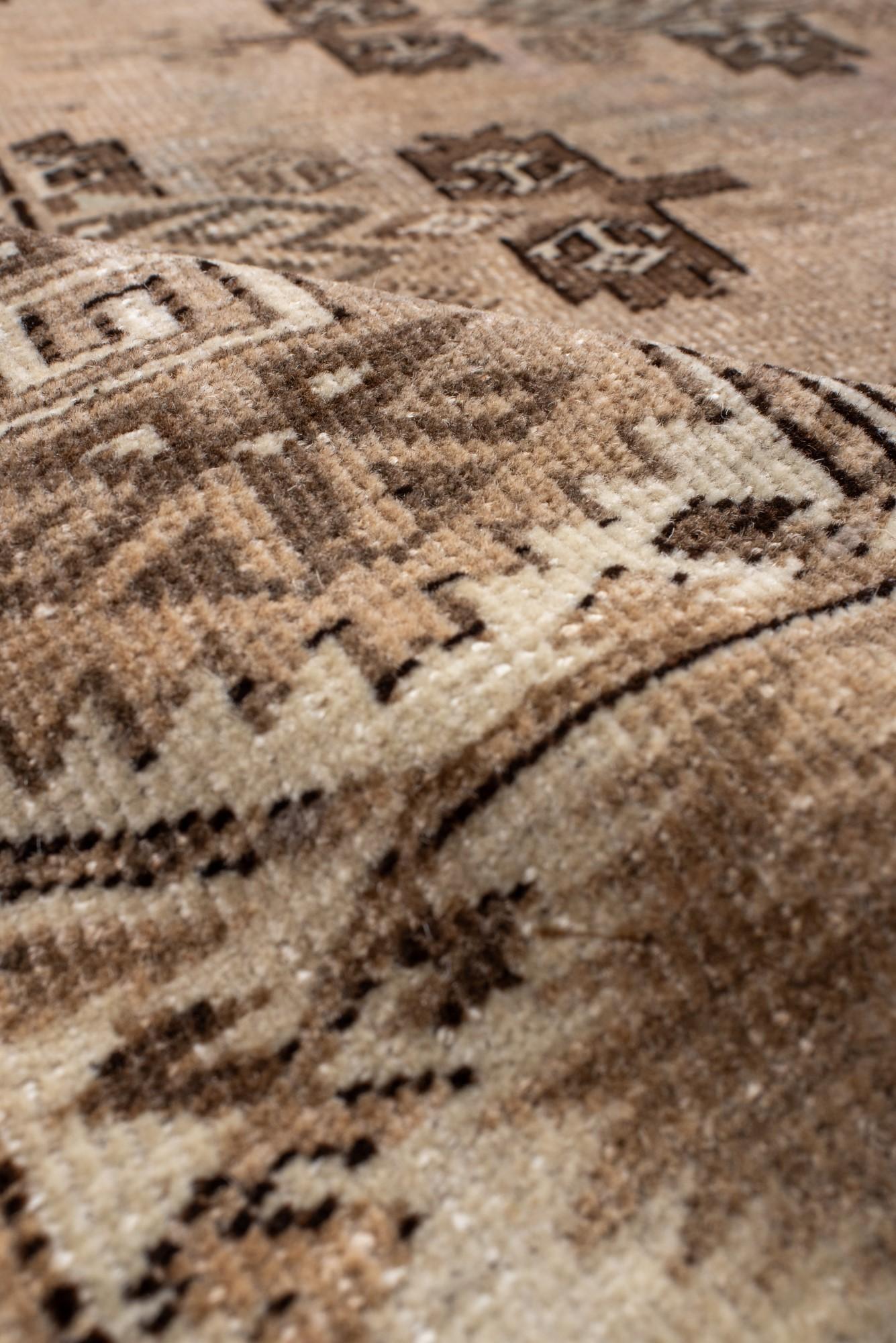 Wool Vintage Rug with Kepse Yomud Tribal Guls For Sale