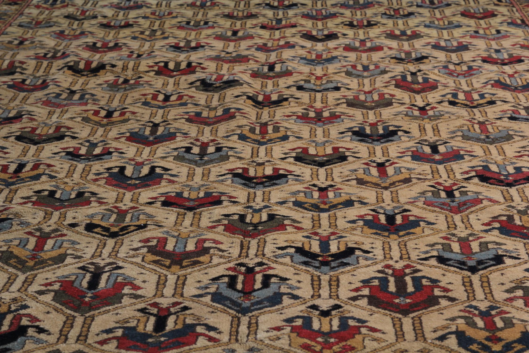 Vintage Rugs Caucasian Carpet Traditional Shirvan Cream Area Rugs for Sale In Excellent Condition In Hampshire, GB
