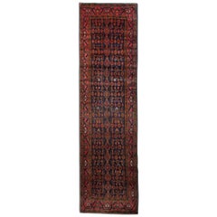 Alfombras vintage Alfombra de lana hecha a mano, Alfombra oriental azul