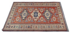 Vintage Rugs Soumak Kilim Handmade Carpet Geometric Wool Area Rug Rustic