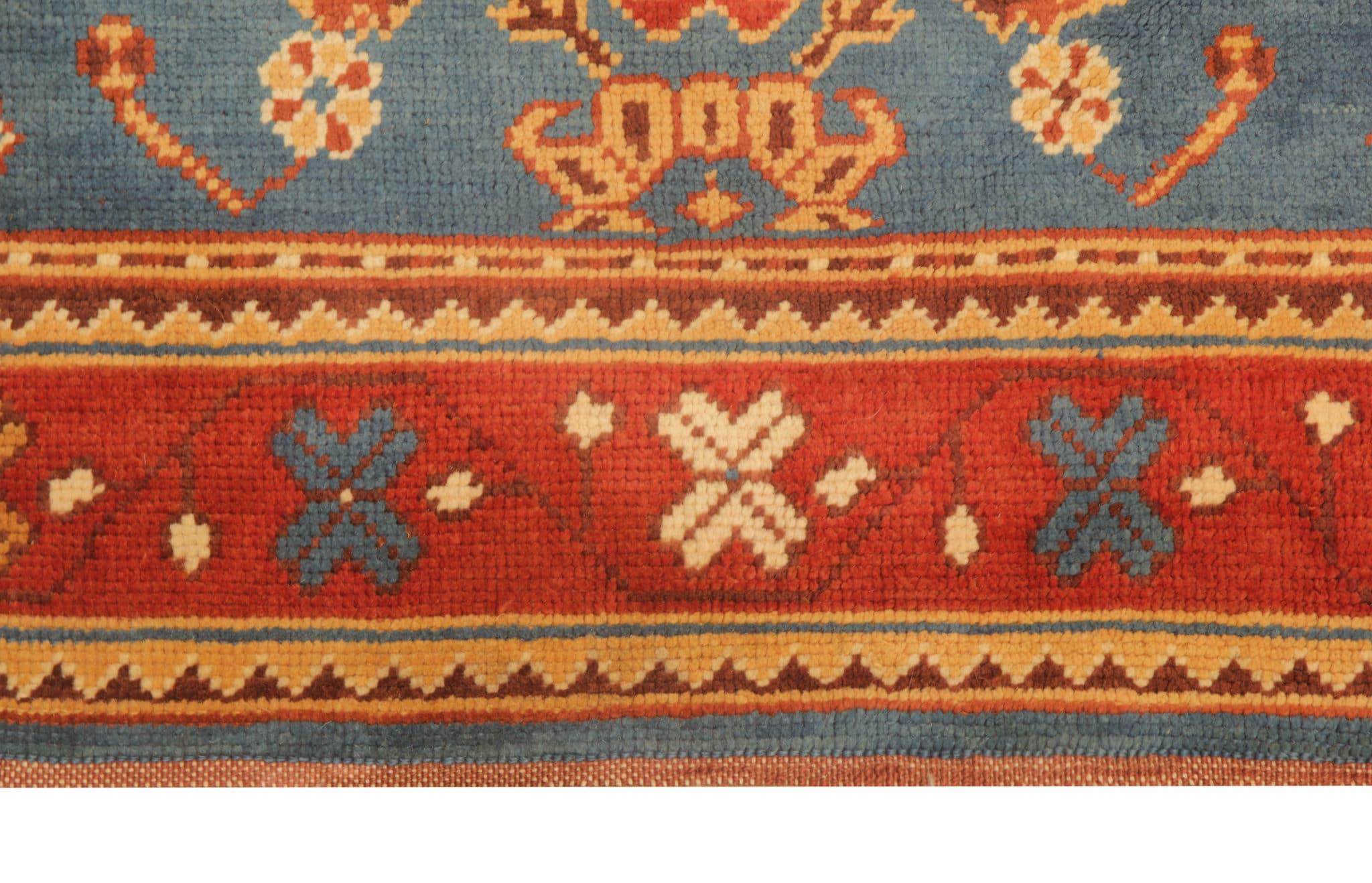 Hand-Knotted Vintage Rugs, Turkish Rugs, Oushak Carpets, Handmade Oriental Rug for Sale For Sale