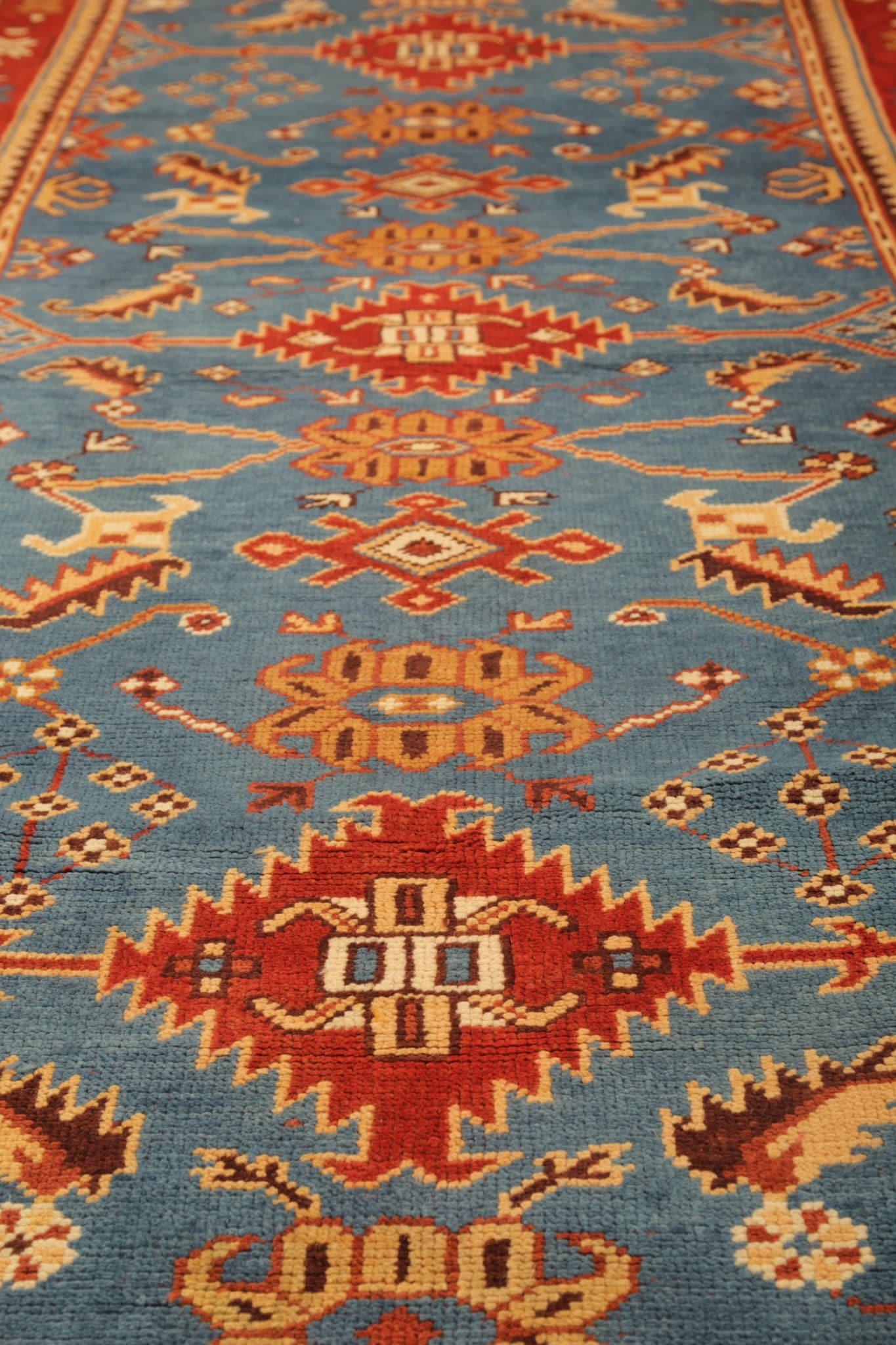 Vintage Teppiche, Türkische Teppiche, Oushak Teppiche, Handgefertigte Orientalische Teppiche zu verkaufen (Baumwolle) im Angebot