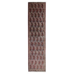 Vintage Runner Kerman Rug Handmade Carpet Runner Paisley Stair Runner