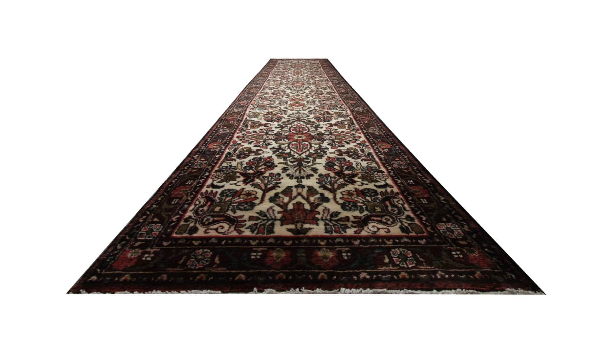 Transform your space with our vintage runner rug, a timeless piece hand-knotted to perfection. Dating back to the 1960s, this rug carries the charm of history, boasting excellent vintage condition that adds character to any room. Measuring 92 x 580