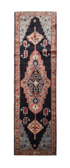 Vintage Runner Rug Caucasian Handmade Carpet Runner Oriental Wool Stair Runners