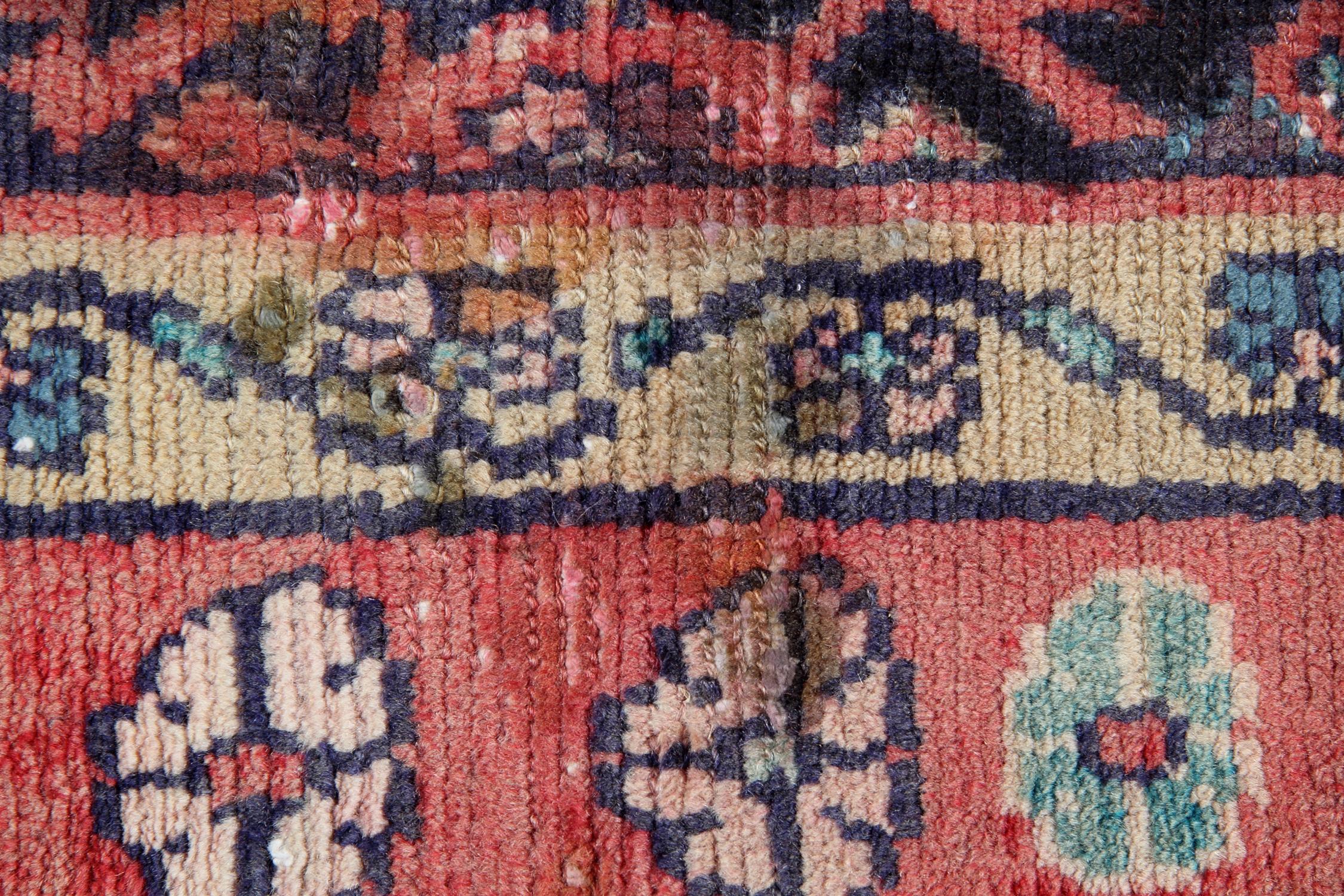 Afghan Vintage Runner Rug Traditional Carpet Geometric Wool Carpet For Sale
