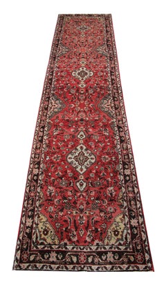 Vintage Runners Handmade Carpet Oriental Rugs Red Wool Stair Runner