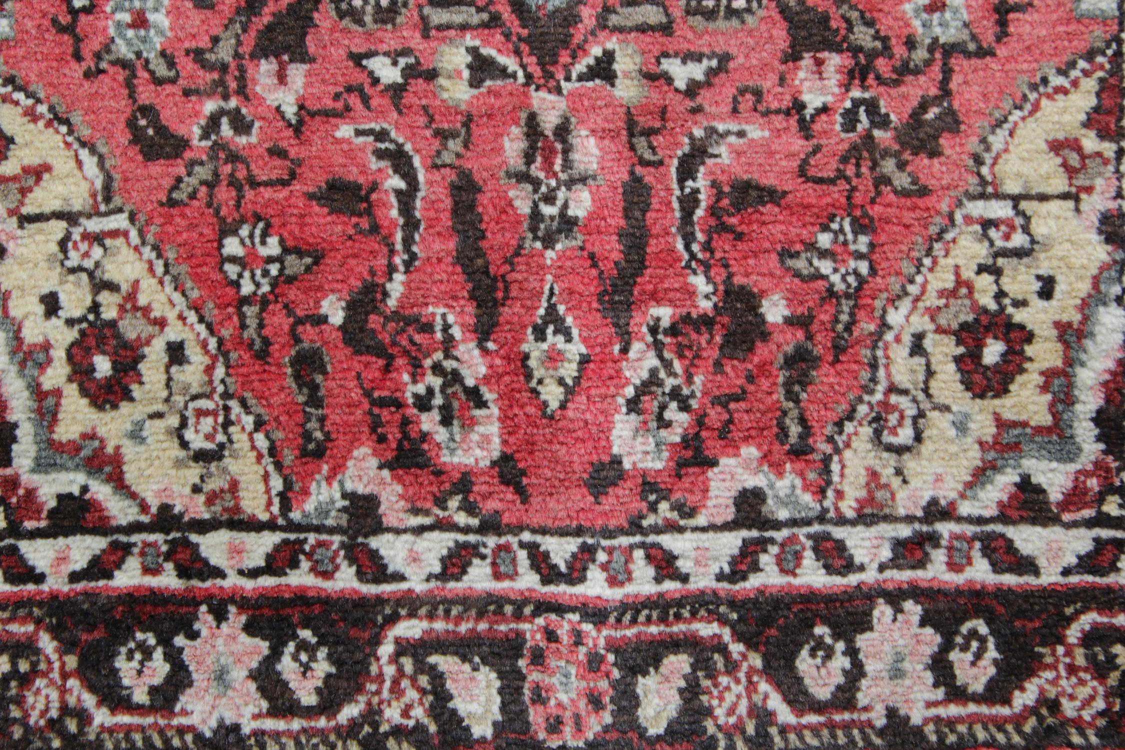 Rustic Vintage Runners Handmade Carpet Oriental Rugs Red Wool Stair Runner For Sale